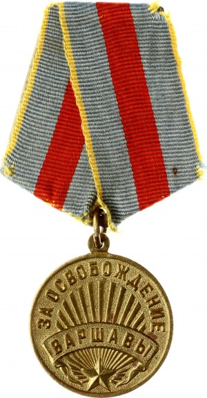 Russland UdSSR Medaille für die Befreiung von Warschau