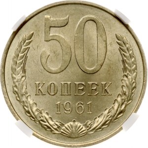 Russia USSR 50 Kopecks 1961 NGC MS 64