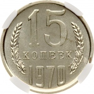 Russland UdSSR 15 Kopeken 1970 NGC PL 67