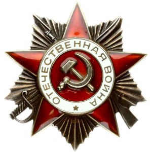 Russia URSS II grado Distintivo dell'Ordine della Guerra Patriottica (1985) Lotto di 2 pezzi