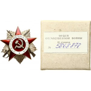 Orden des Vaterländischen Krieges II. Klasse mit Originalverpackung