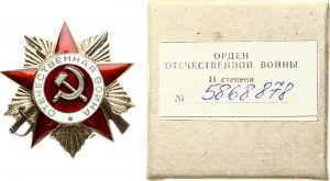 Order Wojny Ojczyźnianej II klasy z oryginalnym pudełkiem