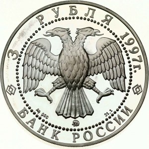 Rusko 3 ruble 1997 Zmierenie a súlad