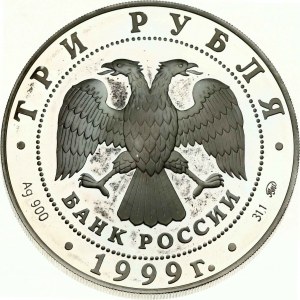 Rusko 3 ruble 1999 Ruská akademie věd