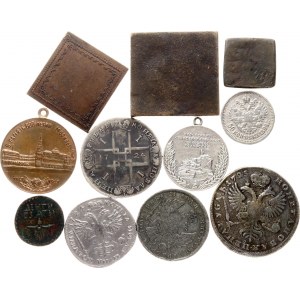 Russie Médaille En mémoire du 800ème anniversaire de Moscou, avec différents exemplaires Lot de 11 pièces