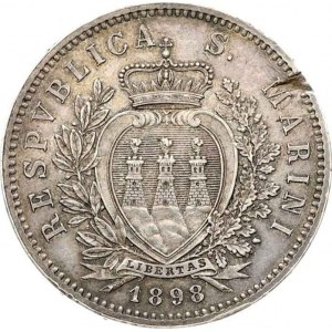 San Marino 5 lir 1898R