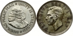 Afrique du Sud 5 Shillings 1952 & 50 Cents 1964 Lot de 2 pièces
