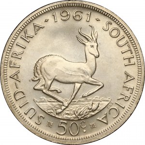 South Africa 50 Cents 1961