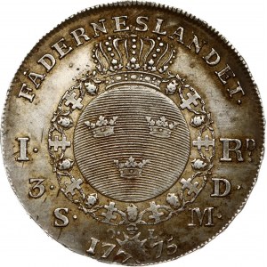 Szwecja 1 riksdaler 1775 OL