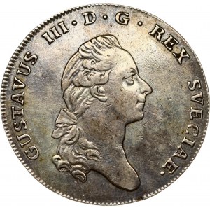 Szwecja 1 riksdaler 1776 OL