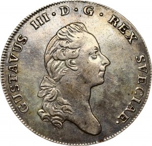 Szwecja 1 riksdaler 1776 OL
