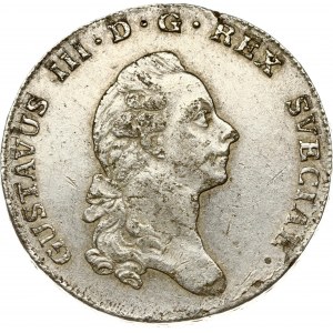 Sweden 1 Riksdaler 1777 OL