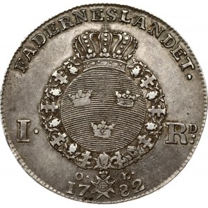 Suède 1 Riksdaler 1782 OL