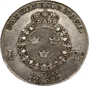 Suède 1 Riksdaler 1782 OL