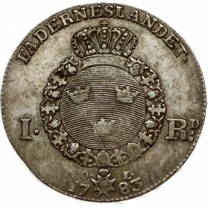 Sweden 1 Riksdaler 1783 OL