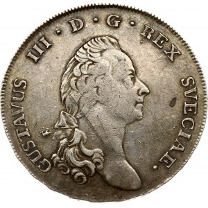 Szwecja 1 riksdaler 1791 OL