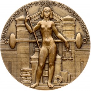 Švédska medaila Štyria králi 100. výročie kráľovskej mincovne 1850-1950
