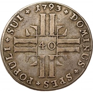 Švýcarsko Lucern 40 Kreuzer 1793