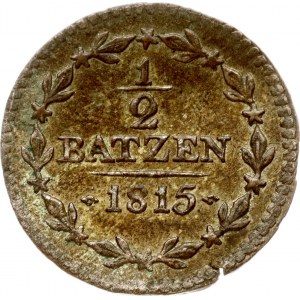 Suisse Argovie 1/2 Batzen 1815