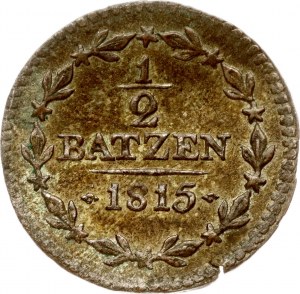 Suisse Argovie 1/2 Batzen 1815