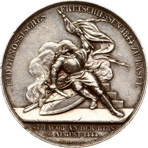 Szwajcaria Medal Bazylei 1844 Festiwal Strzelecki