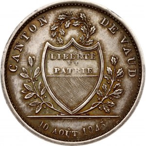 Suisse Vaud 1 Franc 1845
