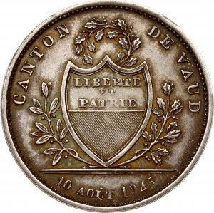 Switzerland Vaud 1 Franc 1845