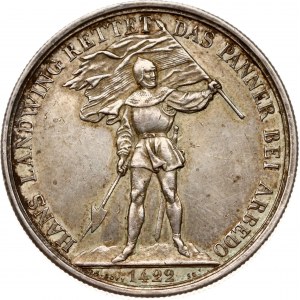 Switzerland 5 Francs 1869 Zug Shooting Festival
