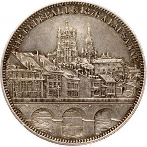 Suisse 5 Francs 1876 Festival de tir de Lausanne
