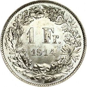 Švýcarsko 1 frank 1914 B