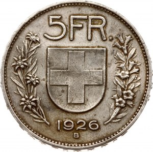 Svizzera 5 franchi 1926 B Mandriano