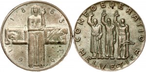 Szwajcaria 5 franków ND (1941) B i 5 franków ND (1963) B Zestaw 2 monet