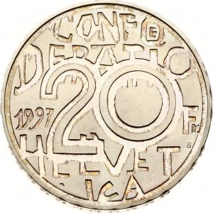 Switzerland 20 Francs 1997 B Jeremias Gotthelf