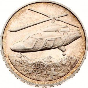 Švýcarsko. 20 franků 2002 B Rega