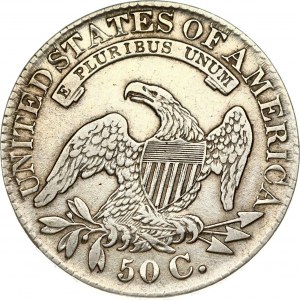 USA 50 centów 1827 z kapslem w popiersiu
