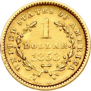 USA 1 Dollar 1853 'Liberty Head' (Tête de la Liberté)