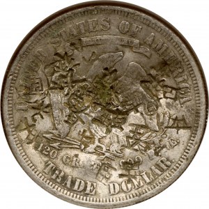 USA 1 dolár 1877 S 'Trade Dollar' NGC CHOPMARKED