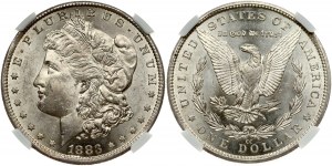 Morganov dolár USA 1883 CC NGC MS 62
