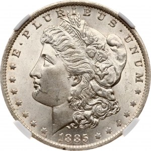 Morganov dolár USA 1885 O NGC MS 64
