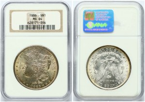 USA Morgan Dollar 1886 NGC MS 64