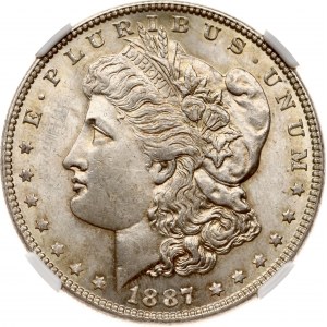 Dollaro USA Morgan 1887 Philadelphia NGC MS 63