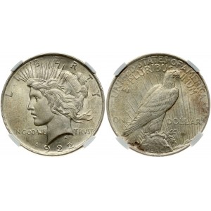 USA Peace Dollar 1922 NGC MS 62