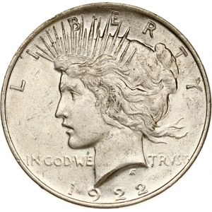 USA Mírový dolar 1922 Philadelphia