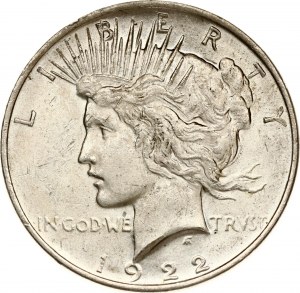 USA Mírový dolar 1922 Philadelphia