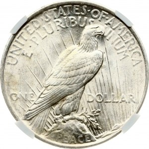 Dollaro della pace USA 1923 NGC MS 62