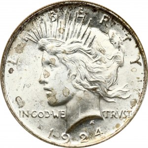 Americký dolár mieru 1924 NGC MS 64