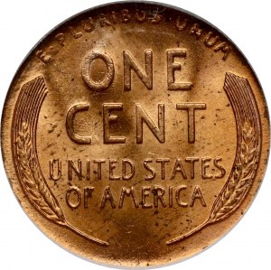 USA 1 Cent 1945 NNC MS 68 RED