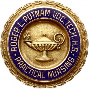 Gold Badge of Roger L Putnam Vocational-Technical High School for practical nursing