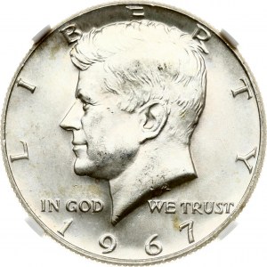 USA Kennedy 1/2 Dollar 1967 NGC MS 64