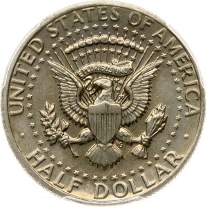 USA 1/2 Kennedyho dolára 1977 D PCGS UNC Podrobnosti